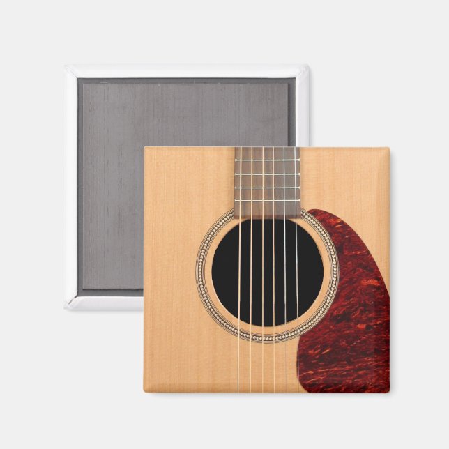 Dreadnought Acoustic 6 String Guitar Magnet (Front/Back)