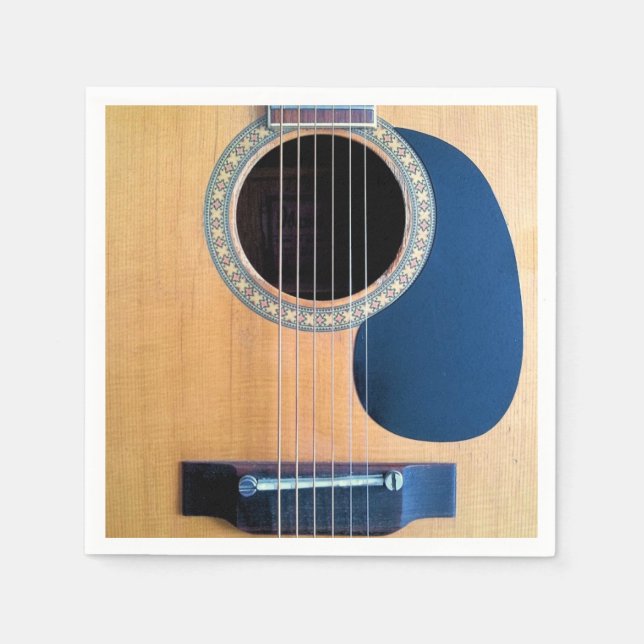 Dreadnought Acoustic Guitar Napkin (Front)