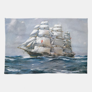 Dreadnought Sailing Clipper Tea Towel