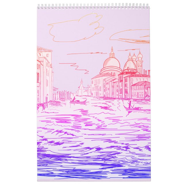Dream and travel around cities calendar 20XX (Cover)