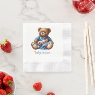 Dream Baby Bear Boy Napkin