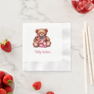 Dream Baby Bear Girl Napkin