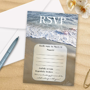 Dream Beach Wedding RSVP Card