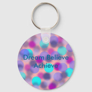Dream believe Achieve keychain(Green) Key Ring
