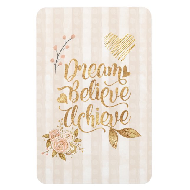 Dream Believe Achieve Magnet (Vertical)