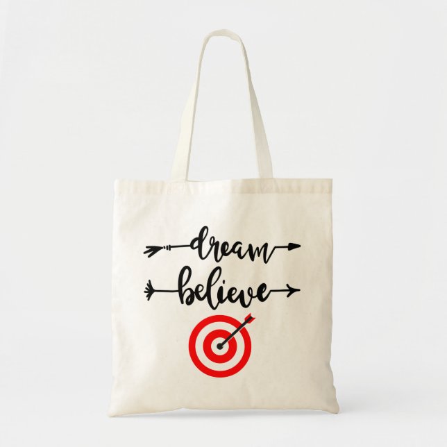 DREAM BELIEVE ACHIEVE TOTE BAG (Front)