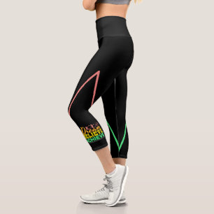 Dream Believe Quote - Women's Gymnastics  Capri Leggings
