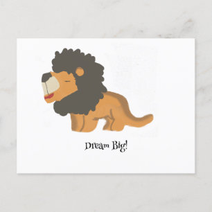Dream Big, A Lion Postcard