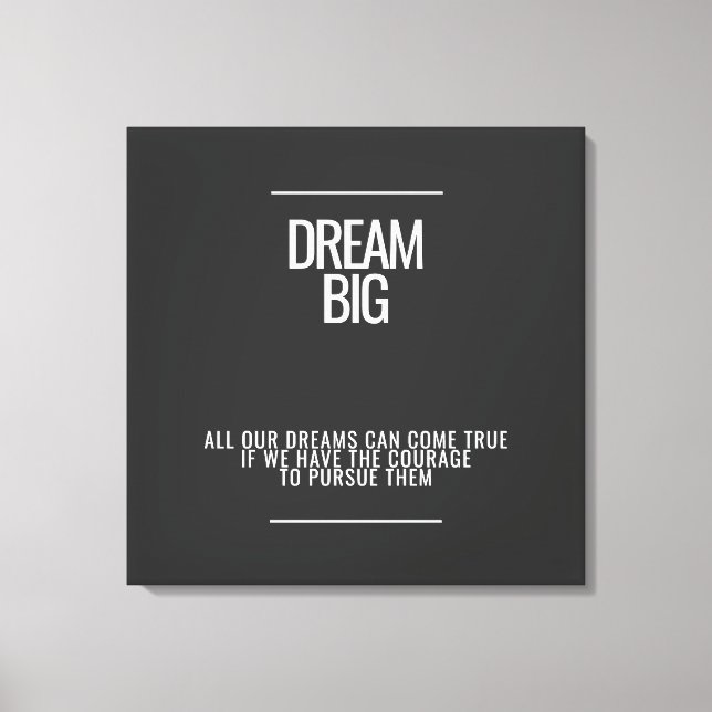 Dream Big Acrylic Wall Art (Front)