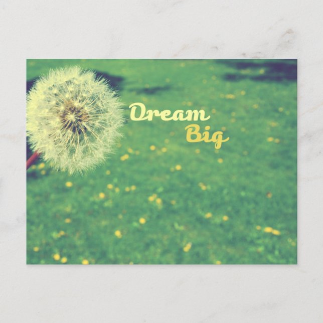 Dream Big and make a wish Postcard (Front)