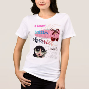 Dream Big Anime Girl T-Shirt Cute Kawaii Graphic Tri-Blend Shirt