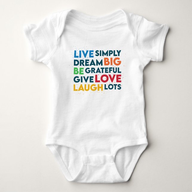 Dream Big Baby Bodysuit (Front)