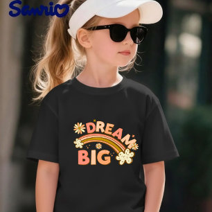 Dream Big Boho Floral Rainbow Inspirational T-Shir T-Shirt