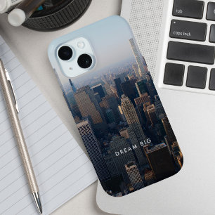 Dream Big City Landscape Motivational  iPhone 15 Case