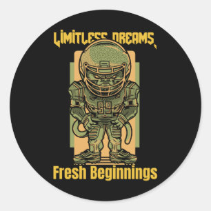 Dream Big Classic Round Sticker