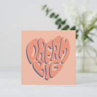 Dream Big: Coral and Apricot Motivational Advice