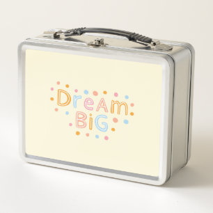 dream big, cute  metal lunch box