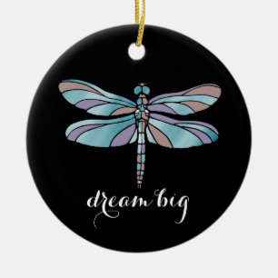 Dream Big Dragonfly Ceramic Tree Decoration