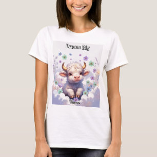 Dream Big Dreamy Taurus Bull Cute Zodiac T-Shirt