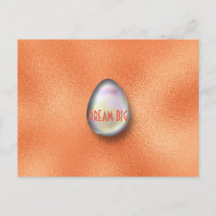 Dream Big Egg Encuragement Postcard