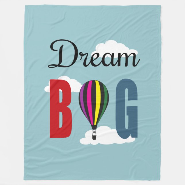Dream big fleece blanket (Front)