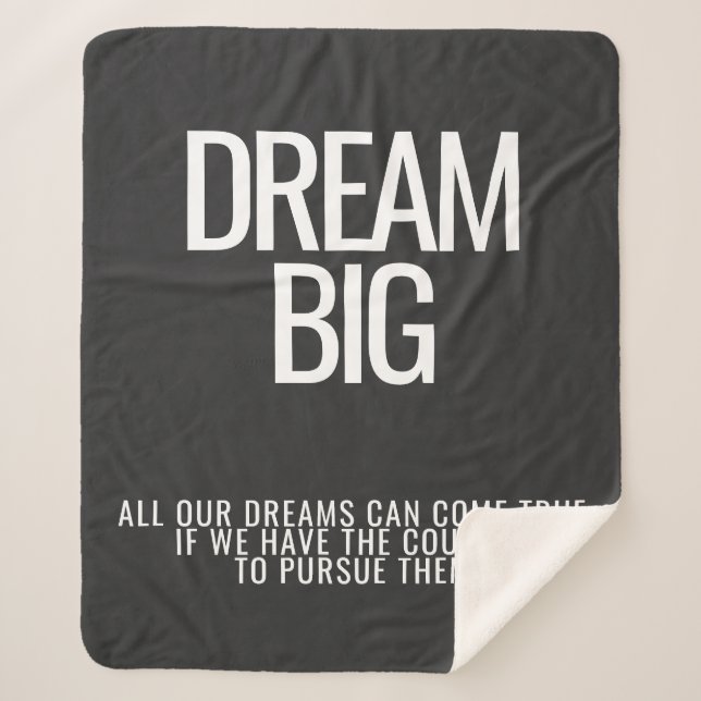 Dream Big Fleece Blanket (Front)