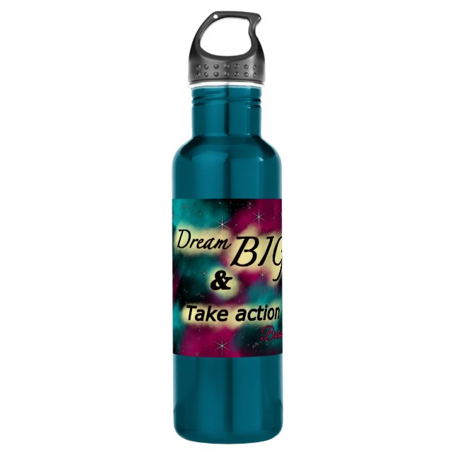 Dream big galaxy water bottle (Front)