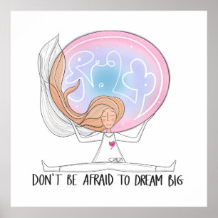 Dream Big – Inspirational Hand-Drawn Poster