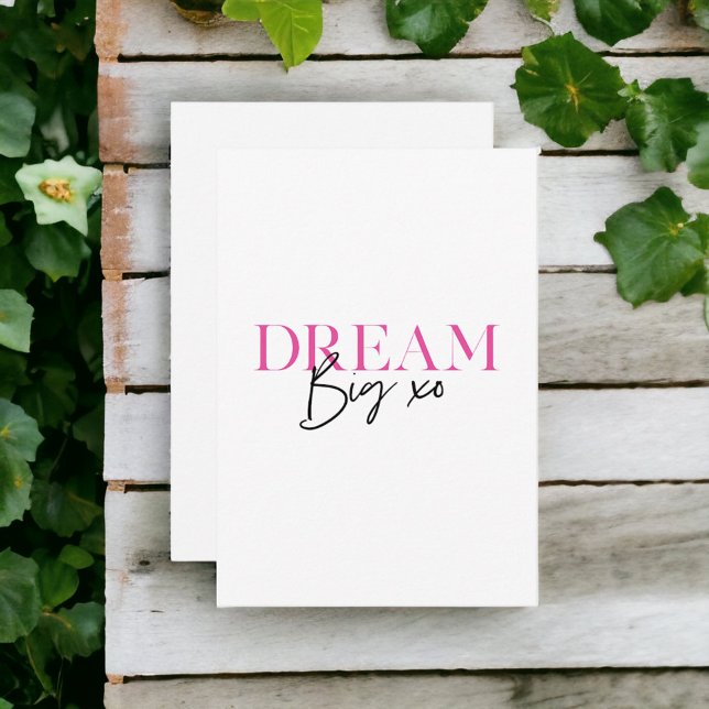 Dream Big Inspirational Motivational Thank You Card (Creator Uploaded)