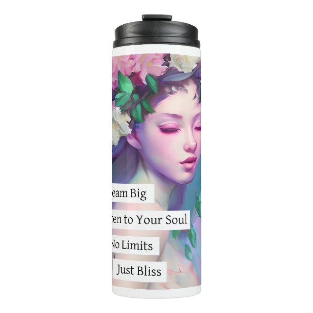 Dream Big, Inspirational Quote for Daughter Thermal Tumbler (Front)