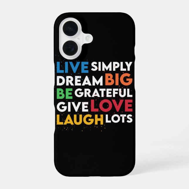 Dream Big iPhone 16 Case (Back)