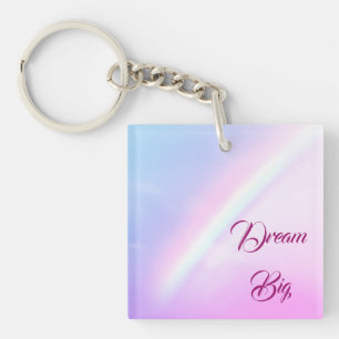 Dream Big Keychain, Sueño Grande Llavero Key Ring