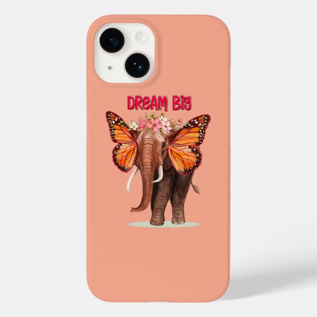 Dream Big Like An Elephant Inspirational Case-Mate iPhone Case (Back)