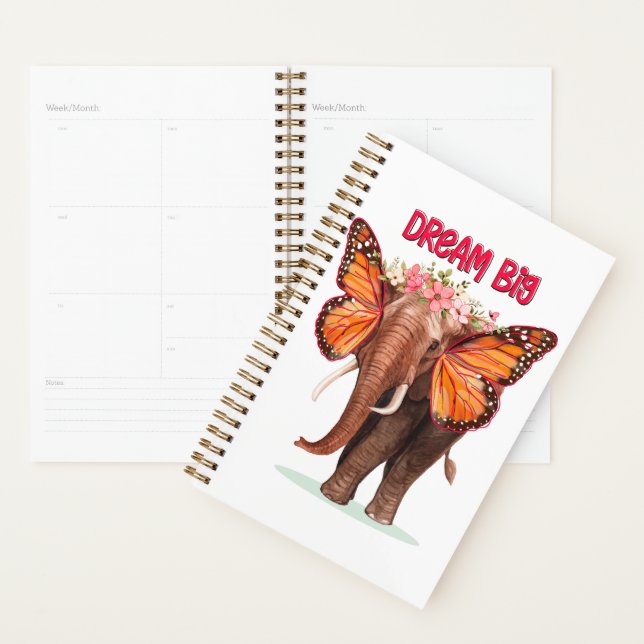 Dream Big Like An Elephant Inspirational Planner (Display)