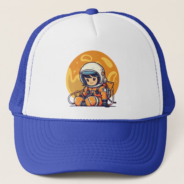Dream Big, Little Astronaut Trucker Hat (Front)