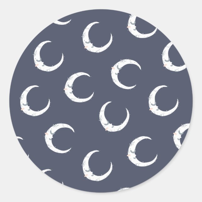 Dream big little onDream big lie baby shower party Classic Round Sticker (Front)