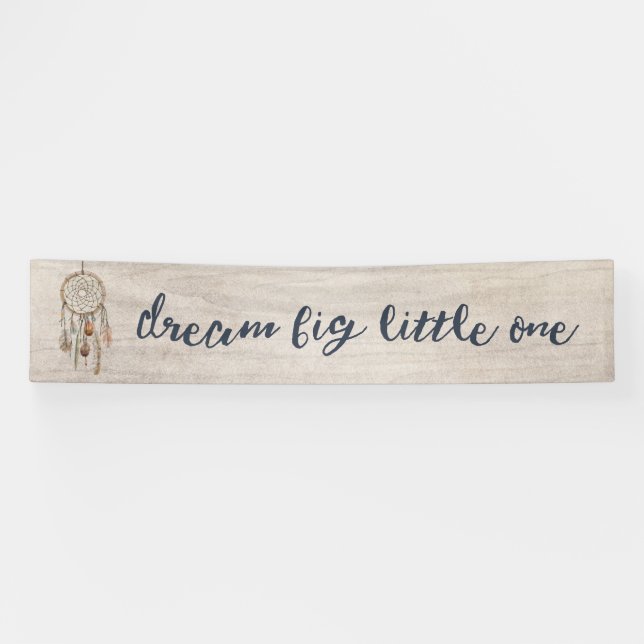 Dream Big Little One Birthday Party Banner (Horizontal)
