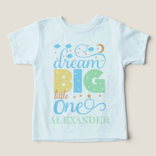 Dream Big Little One Blue Baby Boy 1st Birthday
