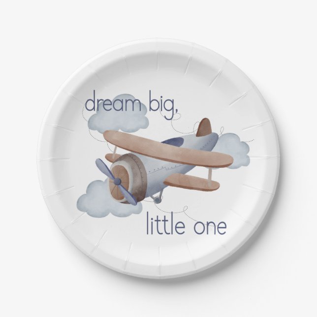 Dream Big, Little One  Paper Plate (Front)