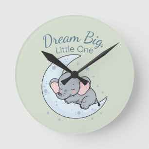 Dream Big, Little One Round Clock