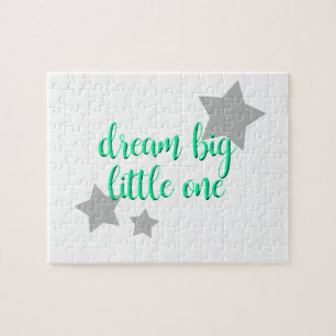 dream big little one simple modern baby jigsaw puzzle