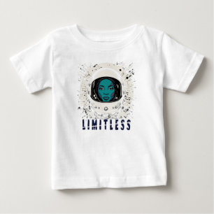 Dream Big, Little Star – Limitless Space Girl Baby T-Shirt