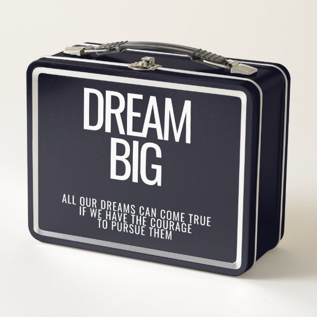 Dream Big Metal Lunchbox (Front)