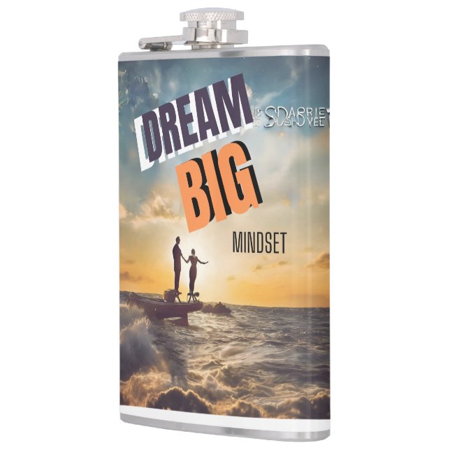 DREAM BIG MINDSET HIP FLASK (Left)