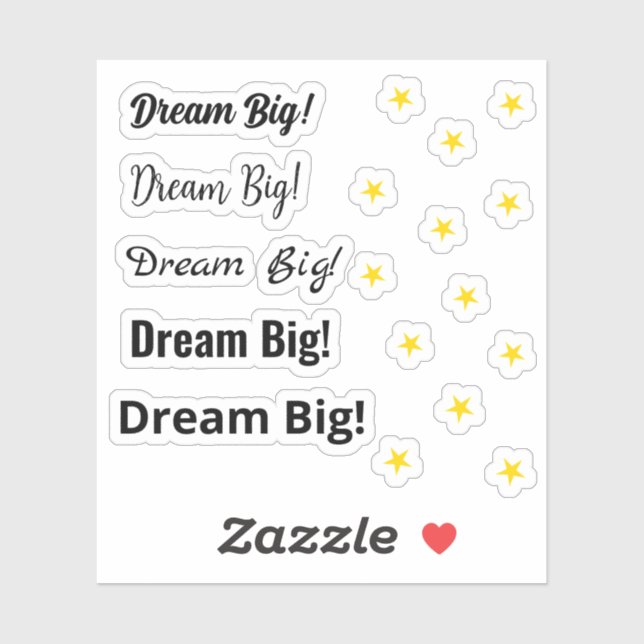 Dream Big! motivational (Sheet)