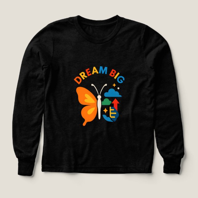 Dream Big Motivational Butterfly Design (Design Front)