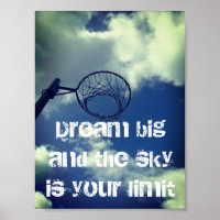 Dream Big Motivational Netball Quote