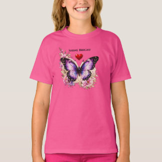 Dream Big Peacock Feather Circle kids T-Shirt