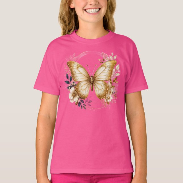 Dream Big Peacock Feather Circle  kids T-Shirt (Front)