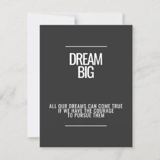 Dream Big Postcard